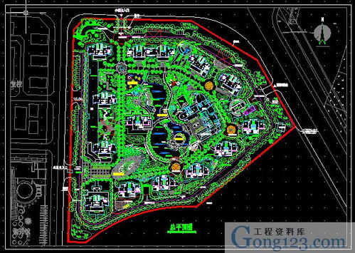 城市景区园林CAD图纸 小地块景观环境设计绿化配置图下载 204.31K,rar格式 园林工程